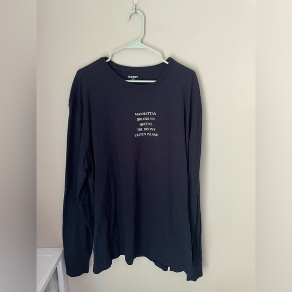 Old Navy Five Boroughs Long Sleeve Cotton Tee Size XXL - Picture 1 of 8